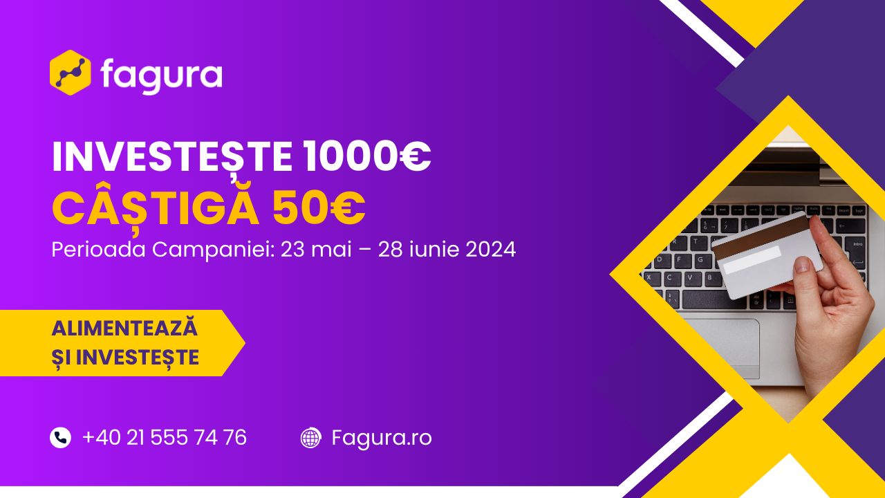 Regulament Promoție pentru investitori „Investești 1000 și câștigi 50”